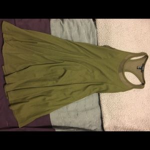 Green flowy dress